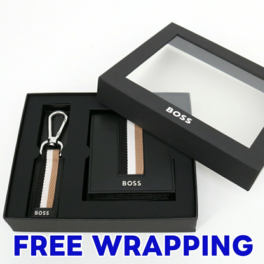 Hugo BOSS ブレスレット　箱　タグ付き　青白　Sサイズ BOSS（HUGO BOSS） ヒューゴ ボス レザーブレスレット メンズ