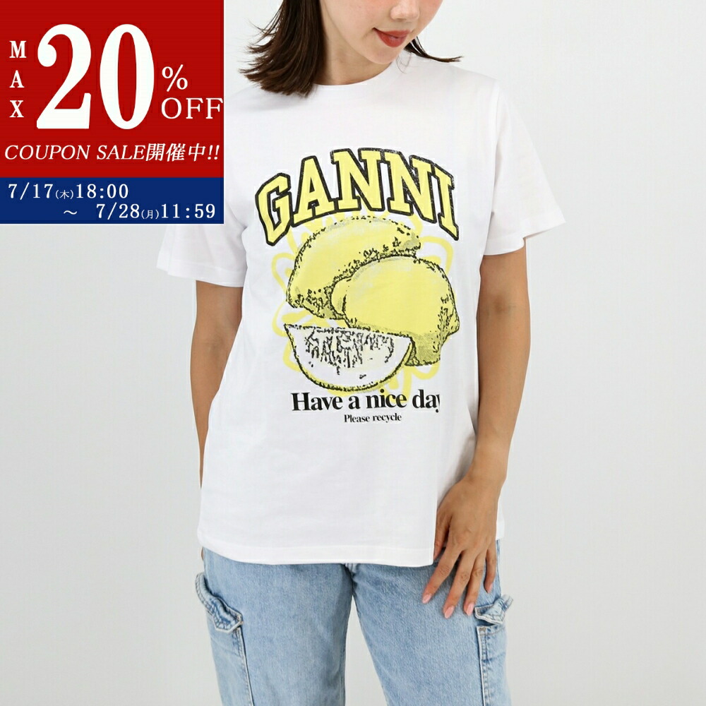 【関税&送料込】Ganni Ganni T-Shirt 楽天市場】GANNI ガニー 半袖 Tシャツ Future Heavy Cocktail