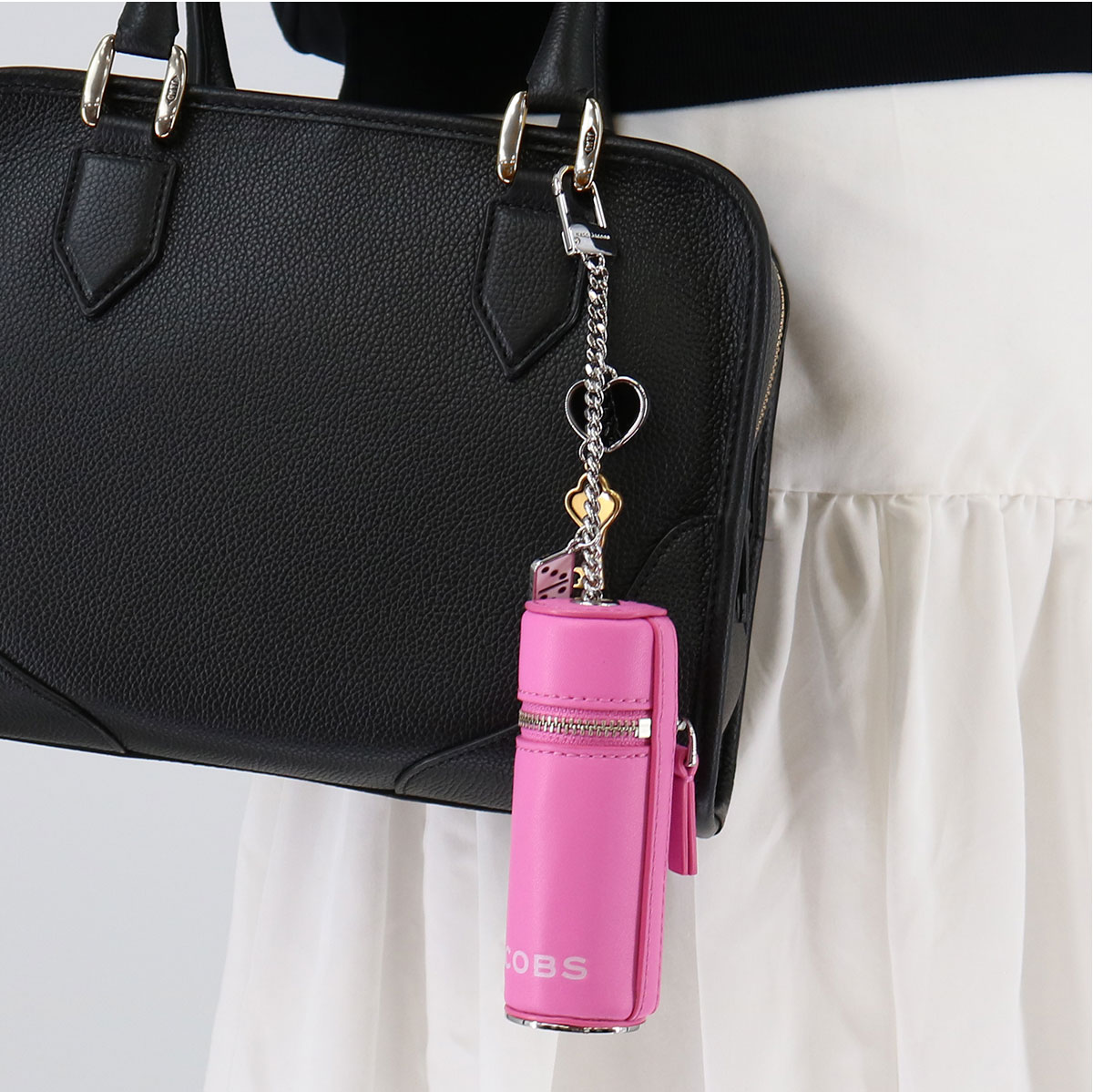 ■MARC JACOBS マークジェイコブス 2S5SCH050S01 リップケースチャーム バッグチャーム 小物入れ キーホルダー THE LIPSTICK CASE CHARM ギフト レザー プレゼント ブランド