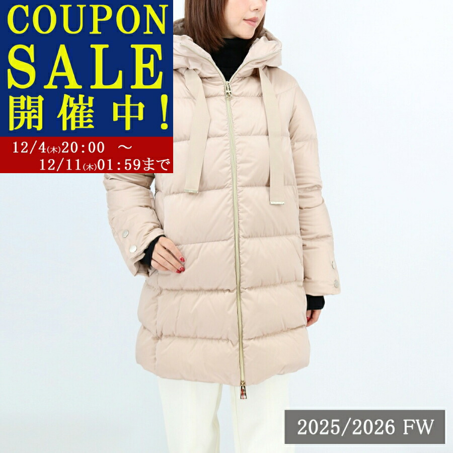 楽天市場】送料無料 HERNO ヘルノ フーデッドコート 裾フリル 袖フリル