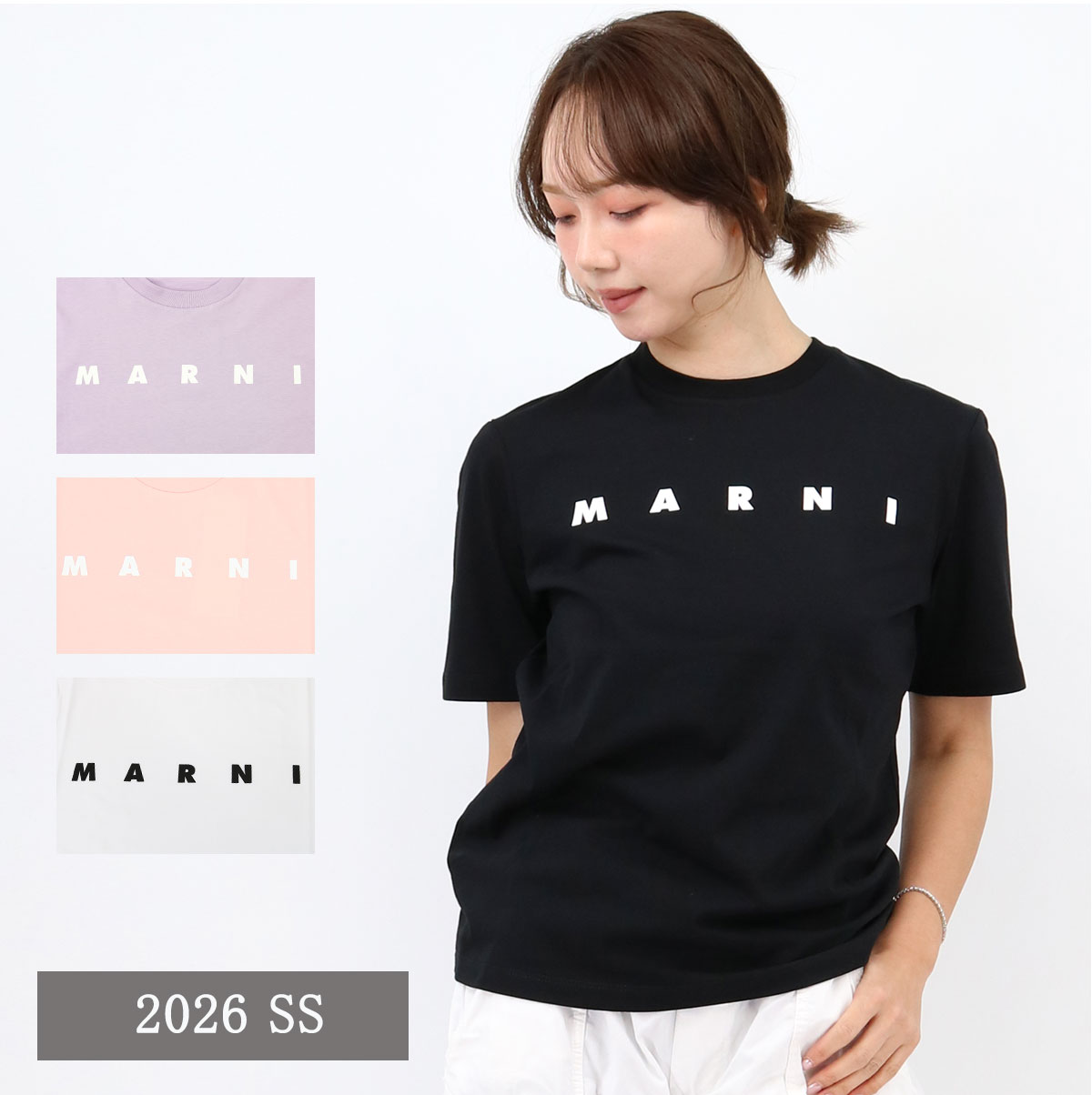 ■MARNI KIDS マルニ キッズ 大人もOK キッズTシャツ M01601 M00RF SS TEE ロゴT カットソー 半袖 クルーネック ブランド