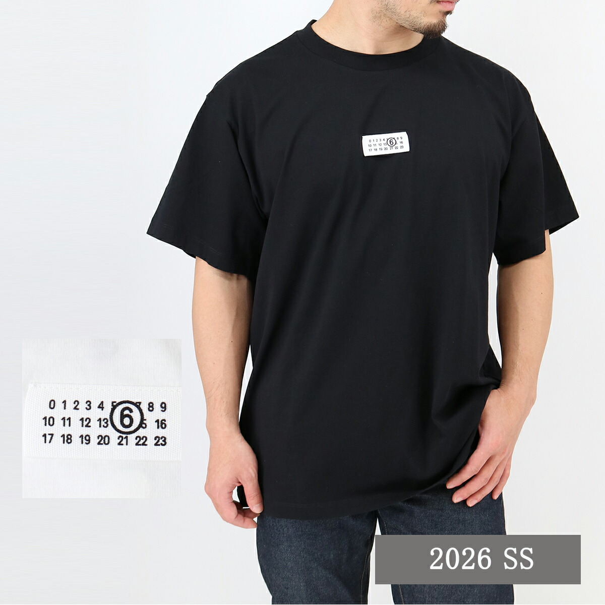 ■MM6 Maison Margiela エムエムシックス メゾンマルジェラ ロゴTシャツ SH0GC0032 M20170 メンズ ユニセックス 半袖 カットソー ナンバリングロゴT SS TEE クルーネック ブランド｜ＲＡＹＭＡＲＴ-レイマート-