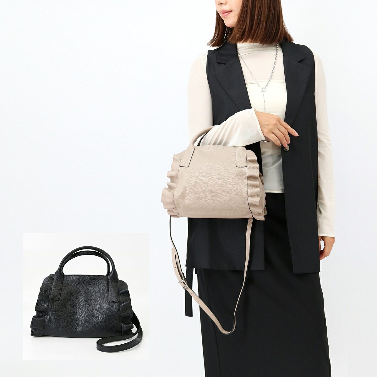 楽天市場】RIPANI リパーニ MEDINILLA 8602OJ ハンドバッグ レディース