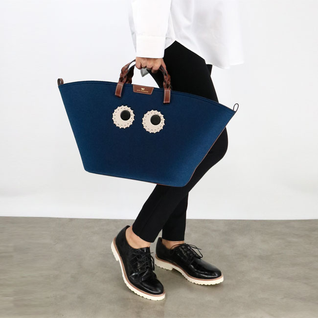 アニヤハインドマーチ 5050925170154 21086778 Felt Eyes Tote