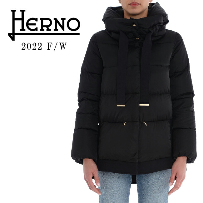 【楽天市場】【HERNO】ヘルノ PI001556D 12170 9300 ダウンコート SATIN & CITY GLAMOUR レディース ...