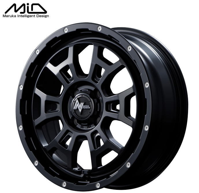 MID ナイトロパワー H6スラッグ アルミホイール 4本 FJクルーザー 15系(20×8.5J 6-139.7 INSET20 セミグロスブラック)NITRO POWER H6 SLUG H6 SLUG｜MID WHEELS｜日本品質の安全と技術を誇るマルカサービス株式会社