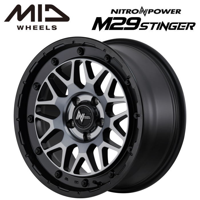 MID ナイトロパワー M29スティンガー 4本セット ホイール ステラLA150F/LA160F NITRO POWER M29 STINGER アルミ MID ナイトロパワー M29 スティンガー 14インチ アルミホイール 2本