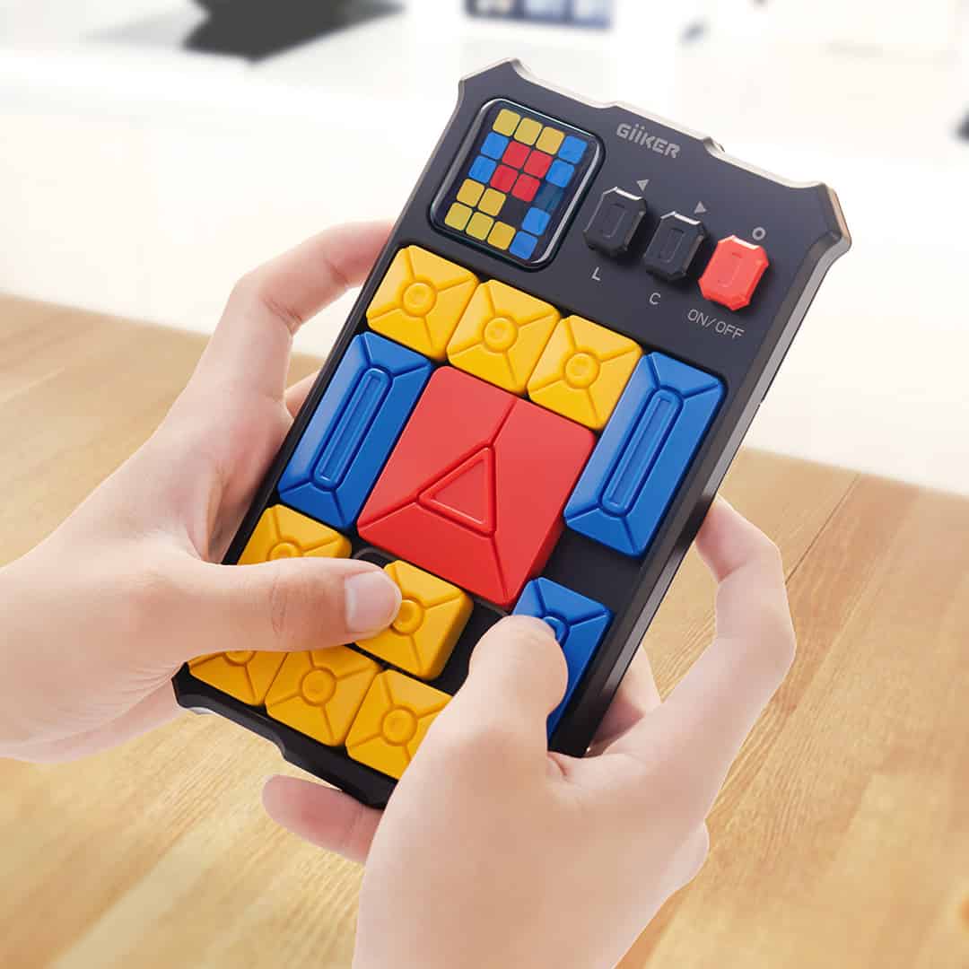 百貨店横すべり ポータブルスライドパズルゲーム 大人気 知育 脳トレ  携帯型 考えもの スーパースライドパズル学習能力力くらべ 考えもの思