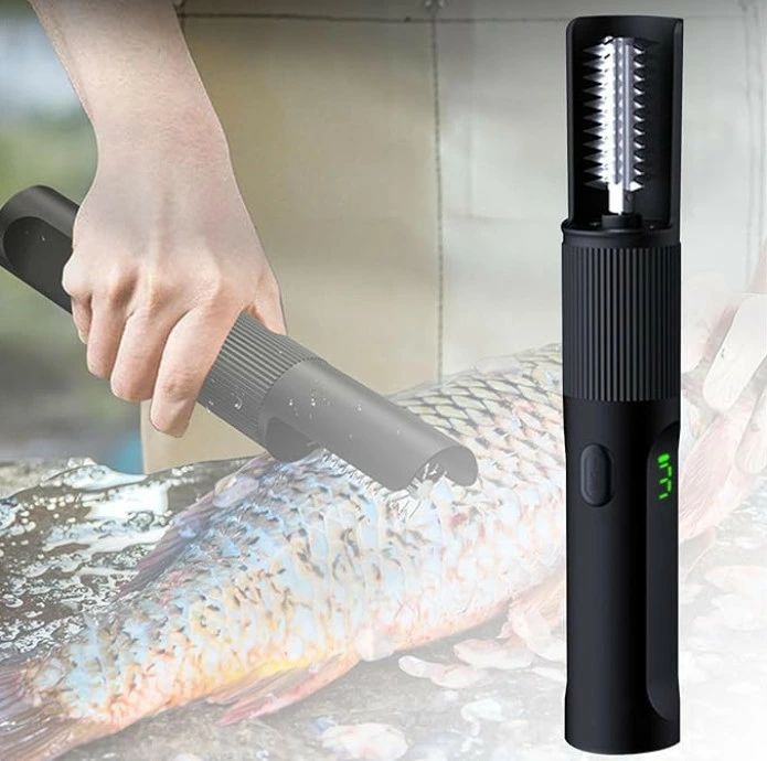 電動 うろこ取り 魚の鱗とり 魚の鱗取りくずす器 鱗拡散させる押しとどめる 飛び散らない ステンレス鋼魚族 ウロコ取り