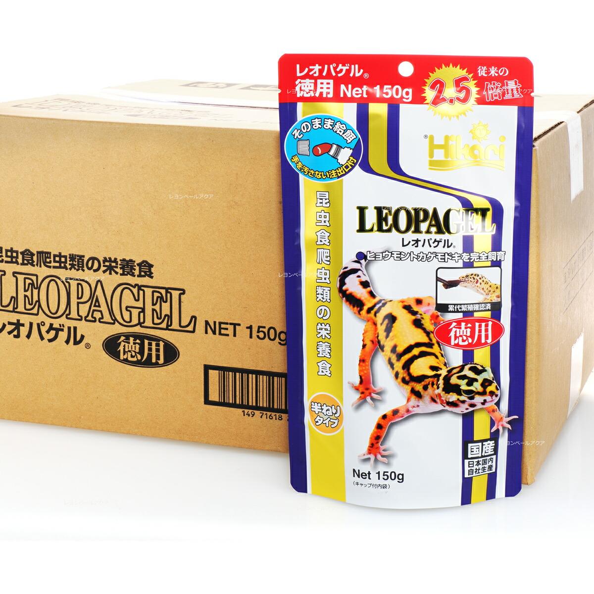 【全国貨物輸送無料】キョーリン レオパゲル 150g 徳用 ×25袋で(まとめ買い)