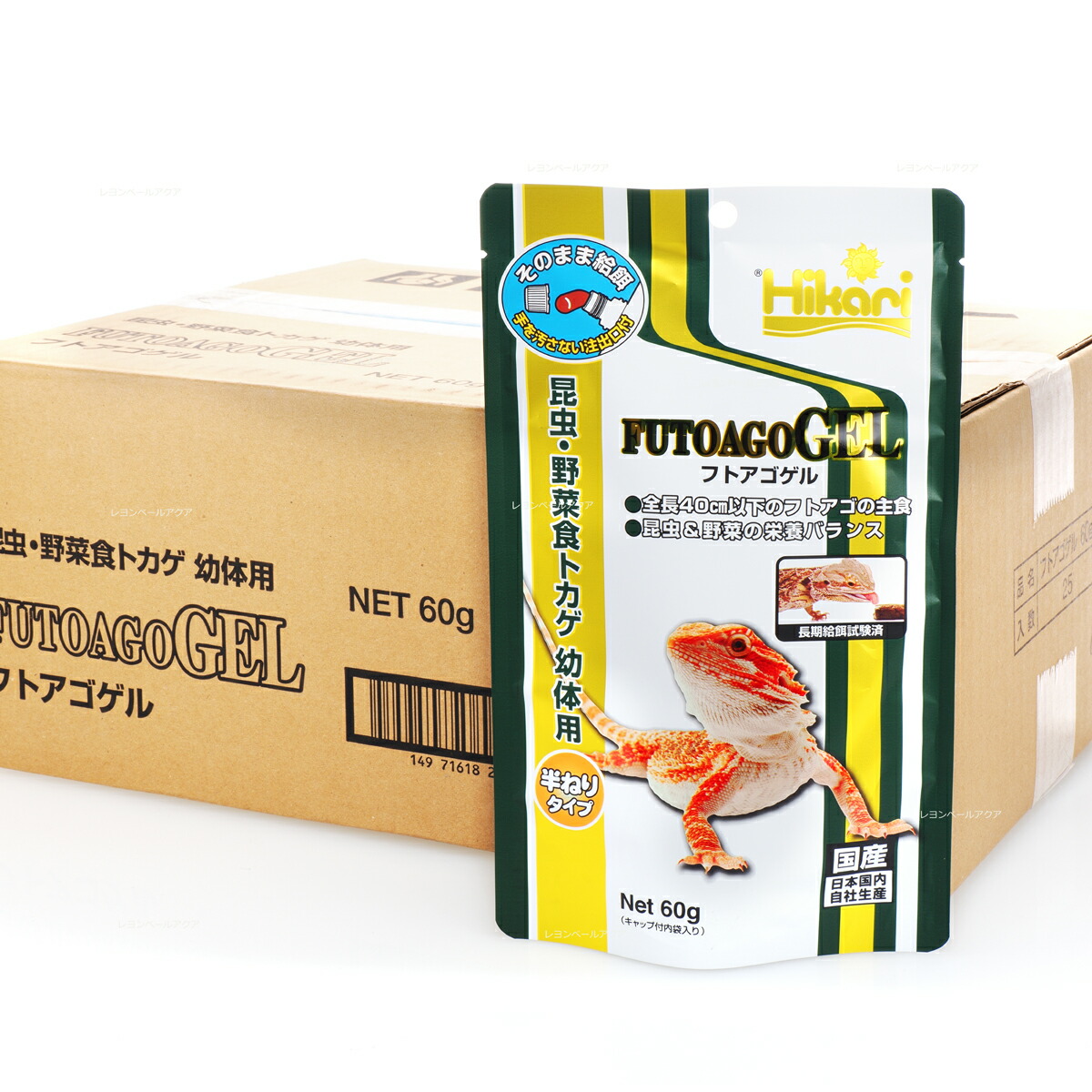 【全国貨物輸送無料】キョーリン フトアゴゲル 60g ×25袋で  (まとめ買い)