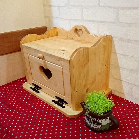 木製麺包バッターズボックス 2斤格納 W40cm Rbx 9 自由ボックス 収納インテリア パーン入れ 木箱 小物収納 心番匠気格 アメリカンカントリー追及 お金辻 角が円か いなせ 美しげ カントリー家具 Cannes Encheres Com