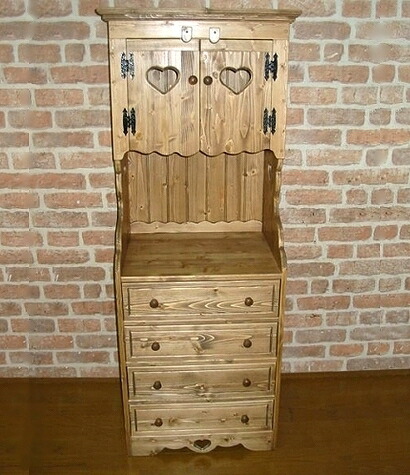 楽天市場】カントリー2段扉キャビネット W60×H90cm日本製 オーダー可