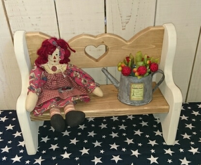 楽天市場】カントリードールベンチ 幅34cm RFS-6花台 ドール台 飾り棚