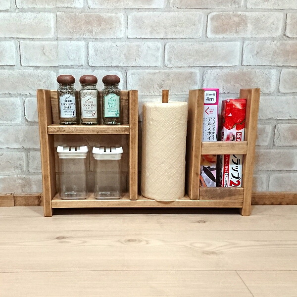 楽天市場】カントリー万能キッチンラック Bタイプ W486 / RRA-64