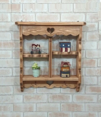 楽天市場】ディスプレイシェルフ/ハートくりぬき W50×H60cm飾り棚 壁面