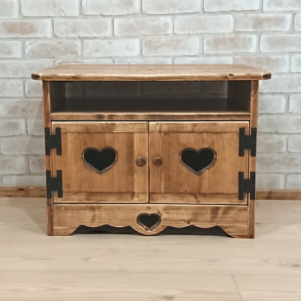 アメリカン　カントリー　家具　ハート　テレビ台　TV ラック 楽天市場】テレビボード 幅90 完成品 サイズオーダー可 [RTE-1]【送料