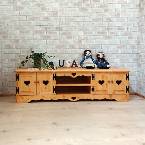 楽天市場】カントリーテレビボード W1100 RTE-14テレビ台 薄型テレビ