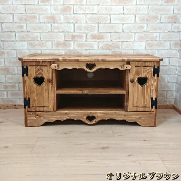 アメリカンカントリー 木製ローボード テレビ台 ヴィンテージ家具 アン