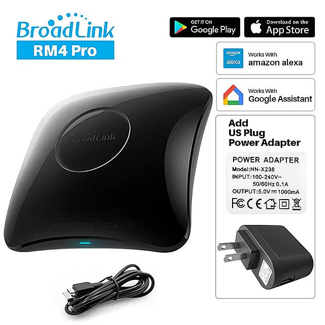 Broadlink RM4 労働者階級 無線LAN IR RF ユニバーサル賢しい 遠隔操作 Alexa Google アシスタントスマートホームオートメーションで動くこと