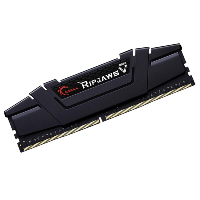 G.SKILL RipjawsVシリーズ DDR4 RAM (XMP) 16GB (1x16GB) 3200MT/s CL16-18-18-38 1.35V Intel AMD デスクトップコンピュータメモリ U-DIMM - ブラック (F4-3200