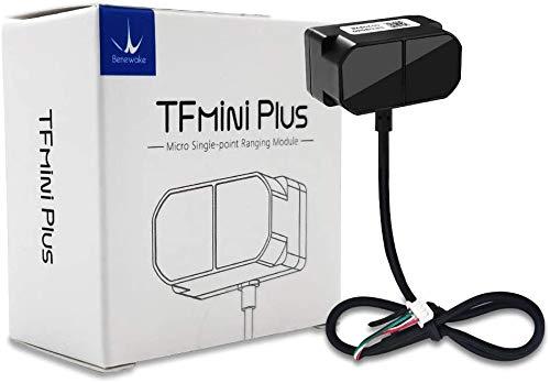 Lidar TFmini Plus センサーモジュールシングルポイントレンジングモジュール0.1-12m測定範囲距離、ドローン産業用センシングロボットスマートホームサポートI/O、UARTおよびI2C