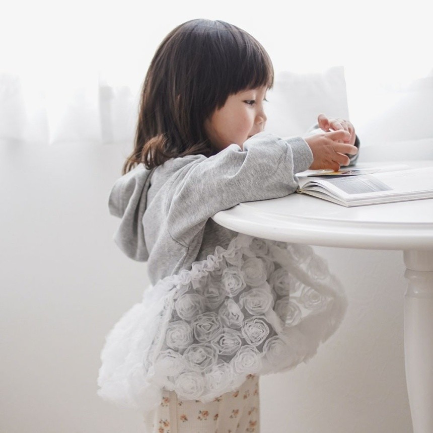 【aBity select./アビティセレクト】チュールビスチェドッキングフーディー パーカートップス プリント ロゴ 女の子 SS 春物 夏物 春夏物 子供服 子ども服 ベビー キッズ 子供 子ども