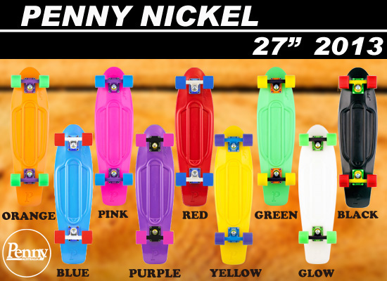 【楽天市場】【日本正規品 即納可能】ペニー スケートボードNICKEL 27インチ 【PENNY SKATEBOARD NICKEL