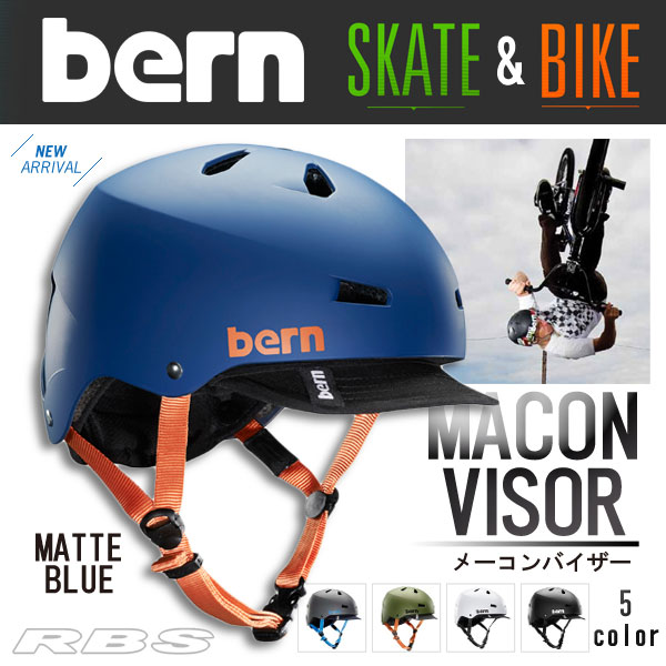 激安の BERN ヘルメット MACON VISOR メーコンバイザー HELMET qdtek.vn