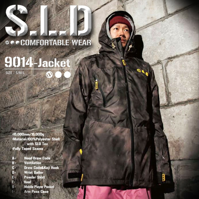 S.L.D エスエルディー 9014-JACKET 上衣 【 ソールドアウト 】【 スノーボード 御召しもの 15-16 】【貨物輸送無料】【取り寄せ商いもの】