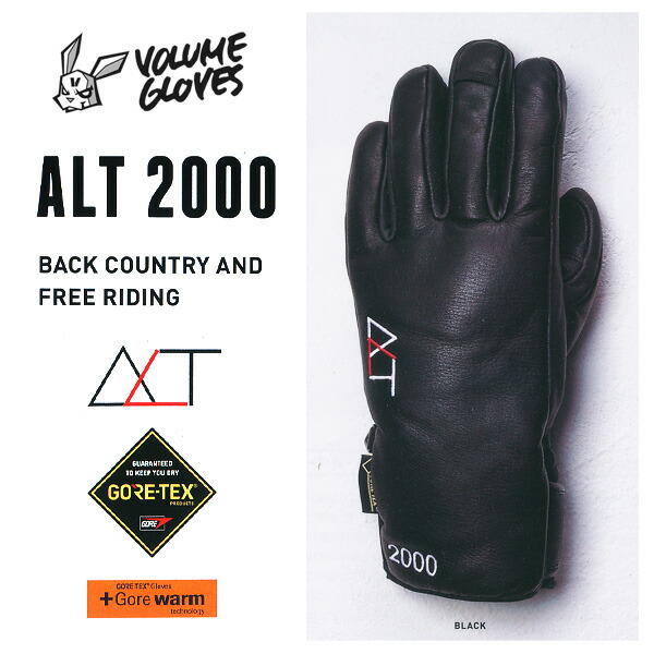 16-17 VOLUME GLOVES ALT 2000  GORE-TEX ゴアテックス 【2017 音の大きさ 地球儀 スノーボード】【貨物輸送無料 日本置き目品】