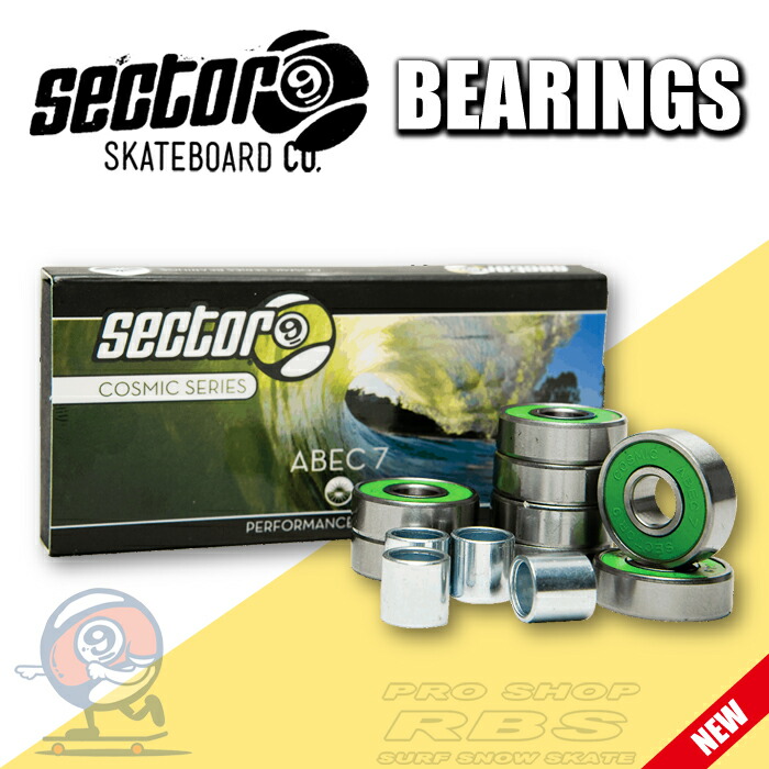 【楽天市場】セクター9 SECTOR9 ベアリング COSMIC BEARINGS ABEC7 【スケートボード ロンスケ】【日本正規品
