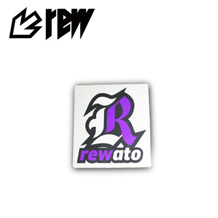 Rew Sticker 【楽天市場】REW ステッカー R LOGO PURPLE S715005:プロショップ RBS