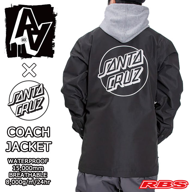 RAVI様購入専用 AA Hardware x SANTA CRUZ ウェア 楽天市場】AA HARD WEAR 20-21【SANTA CRUZ HAND】 COACH JACKET