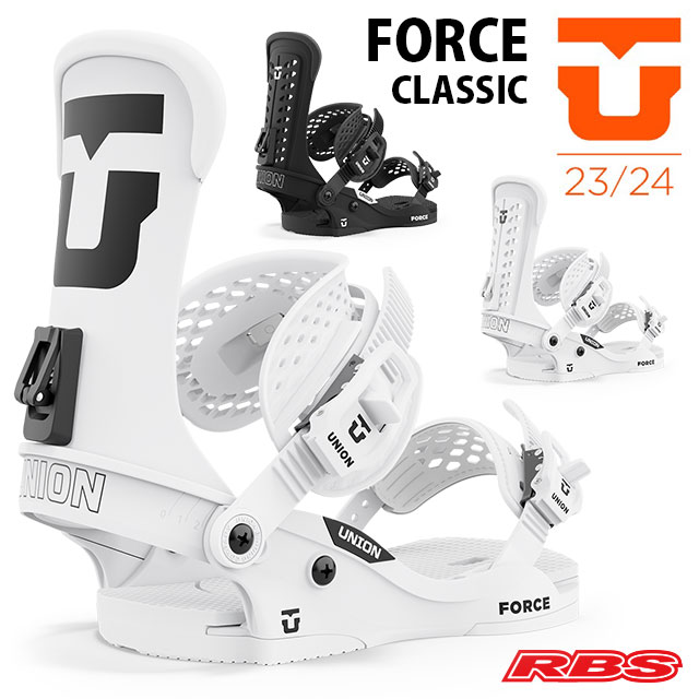 UNION ユニオン スノーボ ビンディング Force 23-24 ホワイトL ユニオン（UNION）（メンズ、レディース）スノーボードビンディング 型