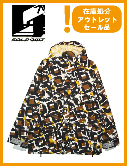 SOLD OWT  36 JACKET 色つや ORANGE SQUARE 【ソールドアウト 上衣】【スノーボード 御召しもの】【日本置き目品】