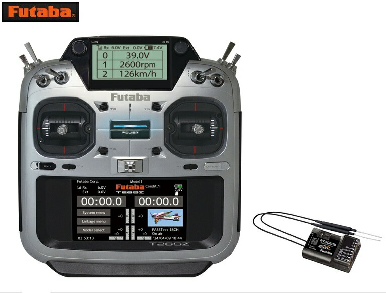 8718 【FUTABA/フタバ/双葉電子工業】 T26SZ (26ch 2.4GHz FASSTest） ヘリ用 送信機・R7308SB受信機セット Mode1