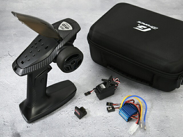G0406 【G-FORCE /ジーフォース】 GT4P 2.4GHz 4chベーシックセット（1/12・1/10サイズ 電動RCカーブラシモーター用）