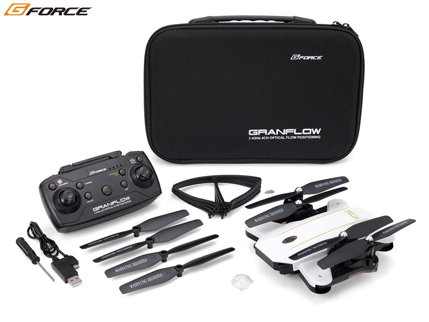 !【G-FORCE /ジーフォース】 GB061 GRANFLOW （グランフロー） White/Black MODE1仕様 「デュアルカメラ搭載 FPV ドローン」