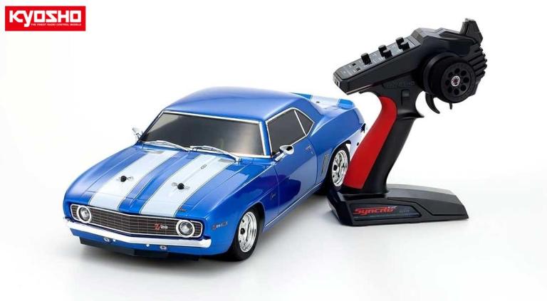 ！【KYOSHO/京商】 34418T1　1/10 電動RC 4WDツーリング レディセット フェーザーMk2 FZ02シリーズ 1969 シボレー カマロ Z/28 ル・マンブルー（シンクロKT-231P+付）完成車 ≪ラジコン≫ 【走行用バッテリー、充電器別売】