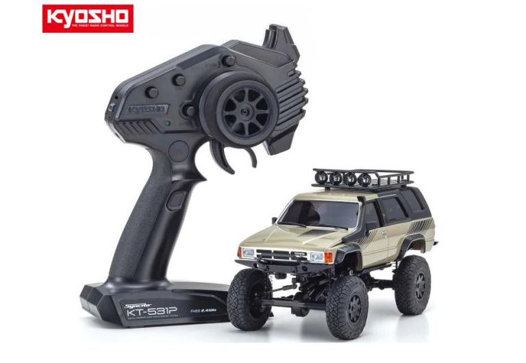 ! 32524SY 1 24スケール 電動RC クローリングカー ミニッツ4×4シリーズ トヨタ 4ランナー(ハイラックスサーフ) アクセサリーパーツ付 クイックサンド レディセット (完成品)≪ラジコン≫
