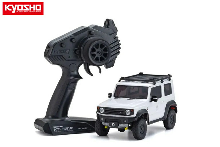 ！【KYOSHO/京商】 32539PW　1/24スケール 電動RC クローリングカー ミニッツ4×4 レディセット スズキ ジムニーシエラ APIO JIMNY TS4 ピュアホワイトパール （完成品） ≪ラジコン≫