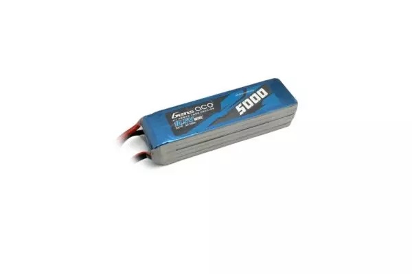 GAB2502 【Gens ace/KYOSHO】 ジェンズエース/京商 Gens ace LiPo 5000 (60C/18.5V/ソフトパック/XT60) Li-Poバッテリー（ヘリコプター・飛行機用）