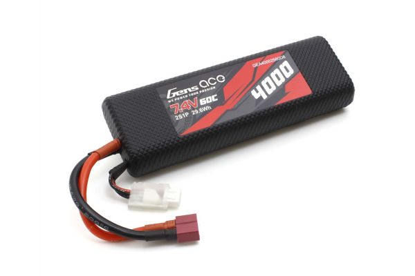 Gens ace LiPo 4000 ストレートパック (60C/7.4V) 楽天市場】[取寄] 京商 Gens ace LiPo 4000 ストレートパック