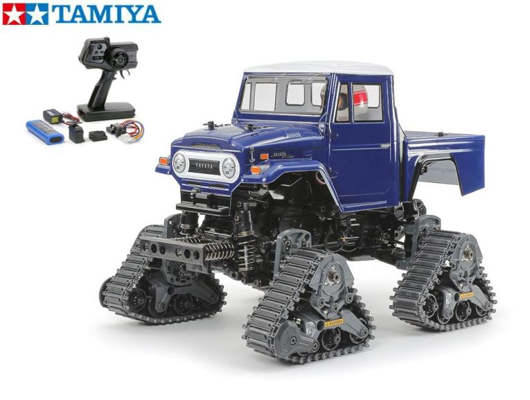 ！【TAMIYA/タミヤ】 58704　1/12 電動RC トヨタ ランドクルーザー 40 ピックアップ クワッドトラック (GF-01FTシャーシ) 組立キット+45053 NEWファインスペック電動RCドライブセット （未組立） ≪ラジコン≫