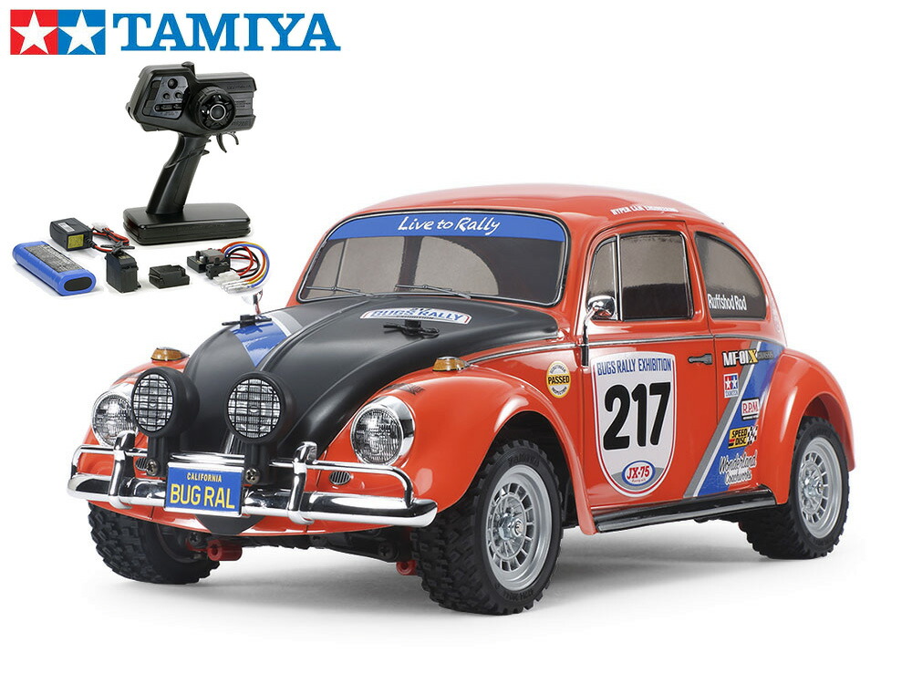 楽天市場】！【TAMIYA/タミヤ】 58650 1/10 電動RC フォルクスワーゲン ビートル ラリー（MF-01Xシャーシ） 組立キット+45053  NEWファインスペック電動RCドライブセット+チャンプオリジナル：フルボールベアリング （未組立） ≪ラジコン≫ : 株式会社エンジェルスジャパン