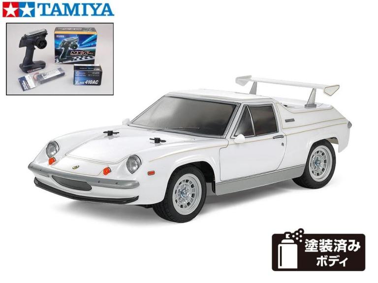 【楽天市場】！【TAMIYA/タミヤ】 58698 1/10 電動RC ロータス ヨーロッパ スペシャル (M-06シャーシ)  組立キット・サンワ：MX-6 コンピュータプロポ付フルセット+チャンプオリジナル：フルボールベアリングセット （未組立） ≪ラジコン≫ : 株式会社  ...