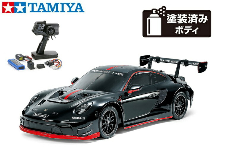 ！【TAMIYA/タミヤ】 58745 1/10 電動RC ポルシェ 911 GT3 R (992) (TT-02シャーシ) 組立キット+45053 NEWファインスペック電動RCドライブセット+チャンプオリジナル：フルボールベアリング （未組立） ≪ラジコン≫