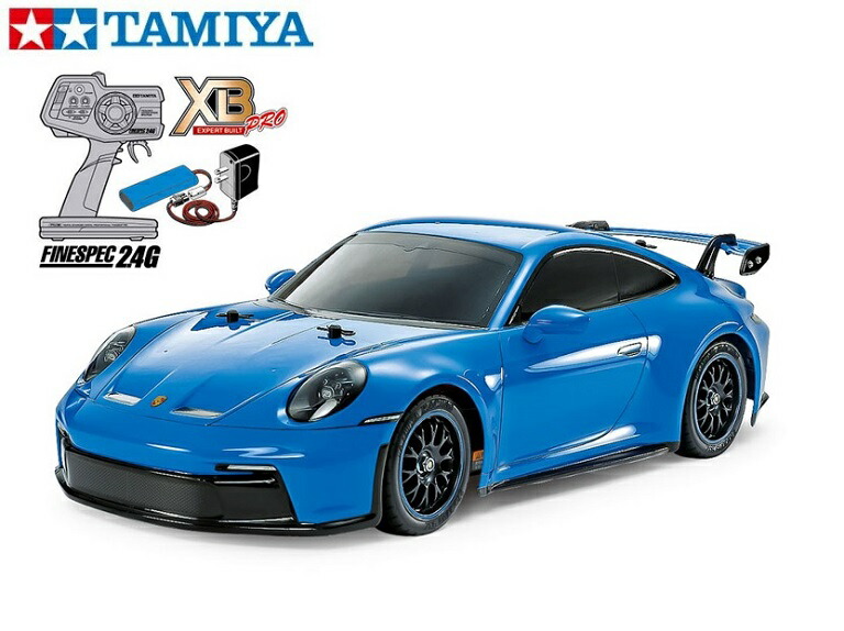 【楽天市場】！【TAMIYA/タミヤ】 57937 1/10 電動RC 完成セット XB ポルシェ 911 GT3 (992) (TT-02シャーシ)  ・チャンプオリジナル XBビギナーセット(タミヤ純正予備バッテリー1本・急速充電器・単三乾電池4本付） ≪ラジコン≫ : 株式会社エンジェルス