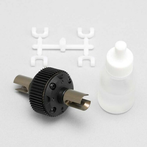 Y2-500GSAA 【YOKOMO/ヨコモ】 D-2用 樹脂製 ベベル ギヤ デフユニット (アルミ製 ドライブカップ、プロテクター仕様、組立済）